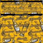 Custom Gold Black 3D Pattern Design Oktoberfest Beer Festival Performance T-Shirt