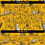 Custom Gold Black 3D Pattern Design Oktoberfest Beer Festival Performance T-Shirt