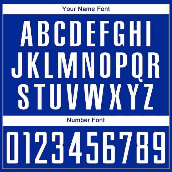 Custom Royal White Sublimation Soccer Uniform Jersey