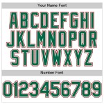 Custom White Kelly Green Pinstripe Red Authentic Sleeveless Baseball Jersey Custom White Kelly Green Pinstripe Red Authentic Sleeveless Baseball Jersey