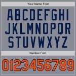 Custom Gray Orange-Navy Bomber Full-Snap Varsity Letterman Two Tone Hoodie Jacket Custom Gray Orange-Navy Bomber Full-Snap Varsity Letterman Two Tone Hoodie Jacket