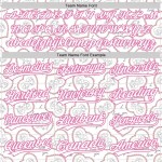 Custom White Pink 3D Pattern Design Mother's Day Love Authentic Baseball Jersey