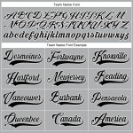 Custom Gray Black-White Authentic Baseball Jersey