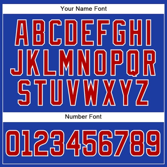 Custom Royal Red-White Authentic Baseball Jersey