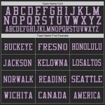 Custom Black Light Purple Mesh Authentic Football Jersey Custom Black Light Purple Mesh Authentic Football Jersey