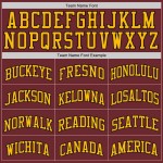 Custom Burgundy Black-Gold Authentic Basketball Jersey