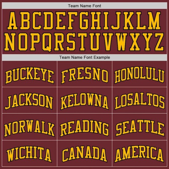 Custom Burgundy Black-Gold Authentic Basketball Jersey
