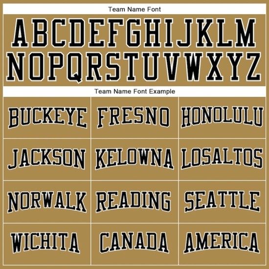 Custom Old Gold Black-White Long Sleeve Performance T-Shirt Custom Old Gold Black-White Long Sleeve Performance T-Shirt