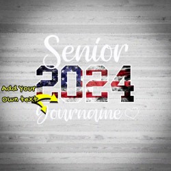 Custom White USA Flag 3D Graduation Performance T-Shirt