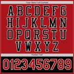 Custom Red Black-White Bomber Full-Snap Varsity Letterman Two Tone Jacket