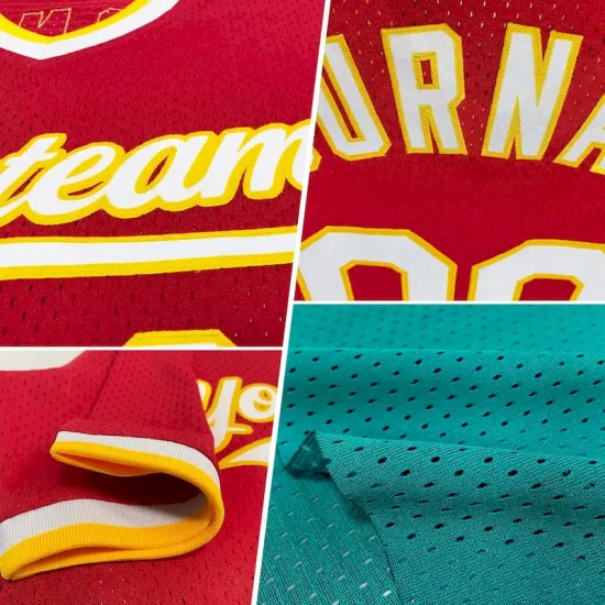 Custom Teal Pink-Black Authentic Throwback Baseball Jersey