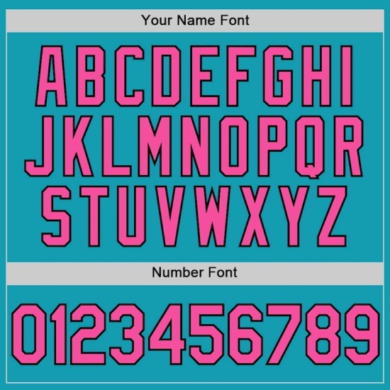 Custom Teal Pink-Black Authentic Throwback Baseball Jersey