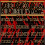 Custom Red Black-Old Gold Round Neck Sublimation Basketball Suit Jersey