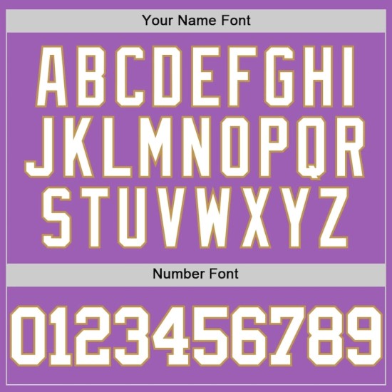 Custom Medium Purple White-Old Gold Authentic Basketball Jersey