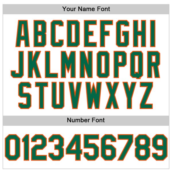 Custom White Kelly Green-Orange Line Authentic Baseball Jersey - Image 5