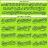 Custom Royal Neon Green-White 3D Pattern Design Football Helmet Authentic Baseball Jersey - Image 4