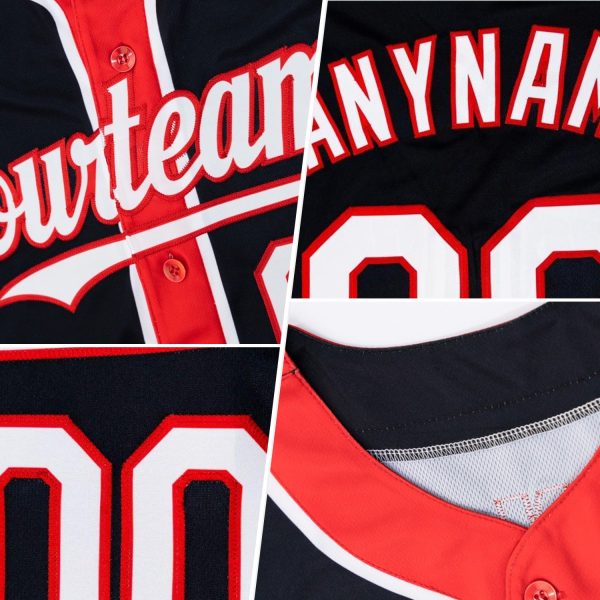 Custom Kelly Green Old Gold-Black 3 Colors Arm Shapes Authentic Baseball Jersey - Image 2