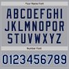 Custom Gray Navy-Light Blue Authentic Baseball Jersey - Image 5