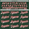 Custom Green White-Red Bomber Full-Snap Varsity Letterman Two Tone Jacket - Image 4