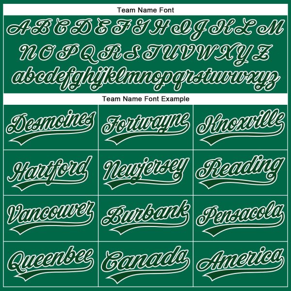 Custom Kelly Green White Pinstripe Green Authentic Baseball Jersey - Image 4