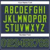 Custom Stitched Navy Neon Green Sports Pullover Sweatshirt Hoodie - Image 5