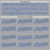 Custom Gray Light Blue-Steel Gray Authentic Raglan Sleeves Baseball Jersey - Image 4