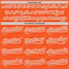 Custom Orange White-Gray Two-Button Unisex Softball Jersey - Image 4