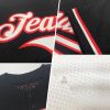 Custom White Purple-Orange Mesh Authentic Throwback Baseball Jersey - Image 2