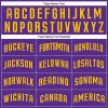 Custom Purple Gold Authentic Baseball Jersey - Image 4