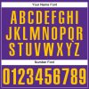 Custom Purple Gold Authentic Baseball Jersey - Image 5