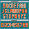 Custom Teal Orange-Gray Authentic Split Fashion Baseball Jersey - Image 4